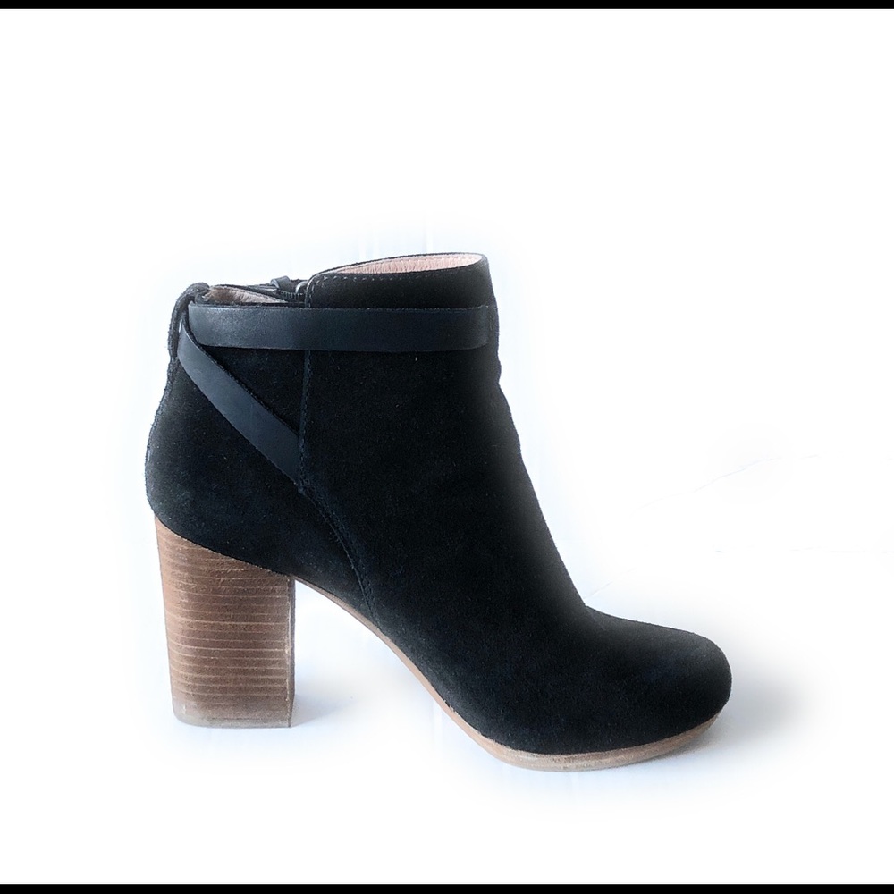 Madewell Black Aimee Suede Ankle Boots 8.5US